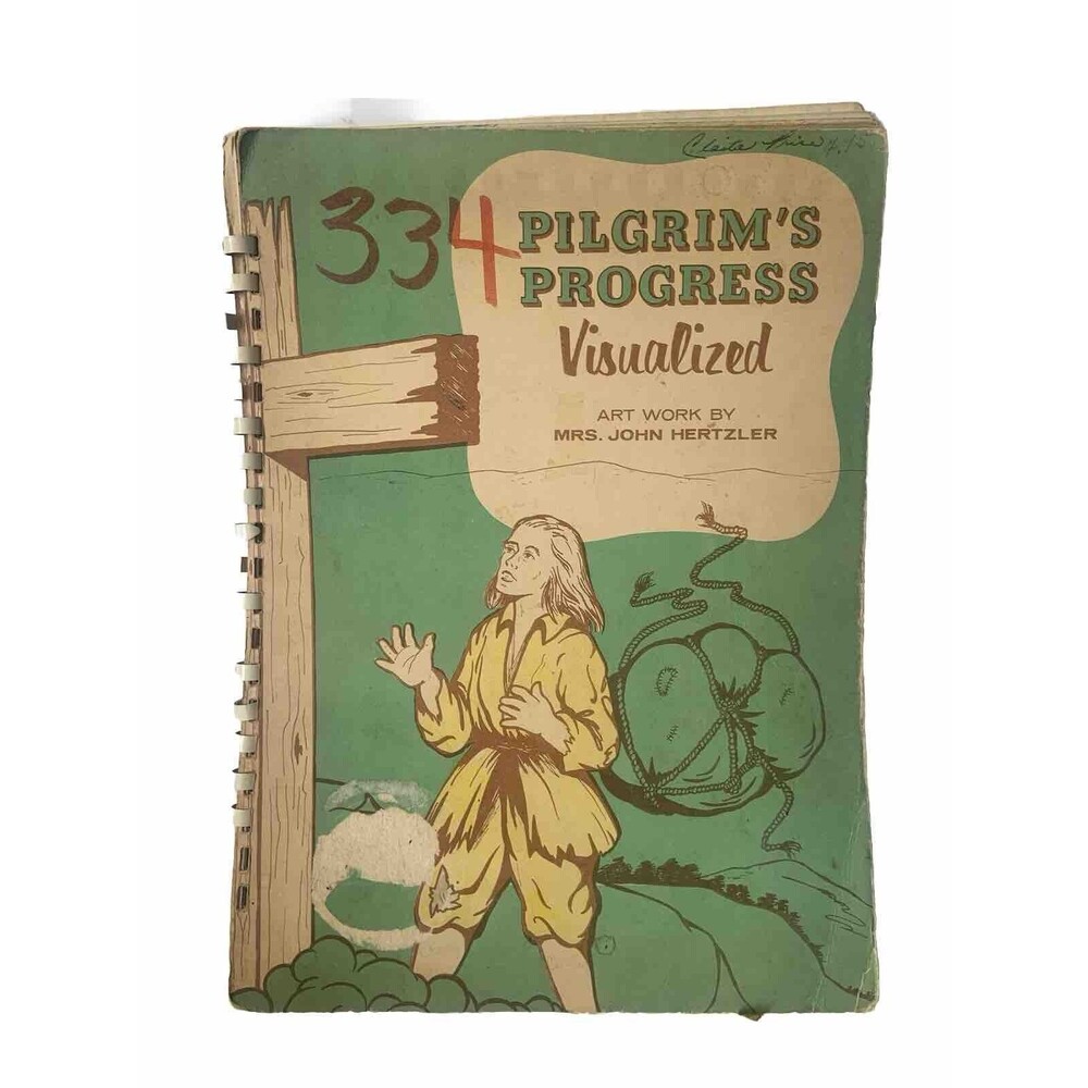 RARE 1959 Visualized Pilgrim’s Progress Storybook Illustrated  John Bunyan
